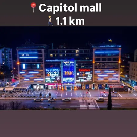 Lägenhet New Luminious Apartment-free Private Parking, Self Check-in Skopje